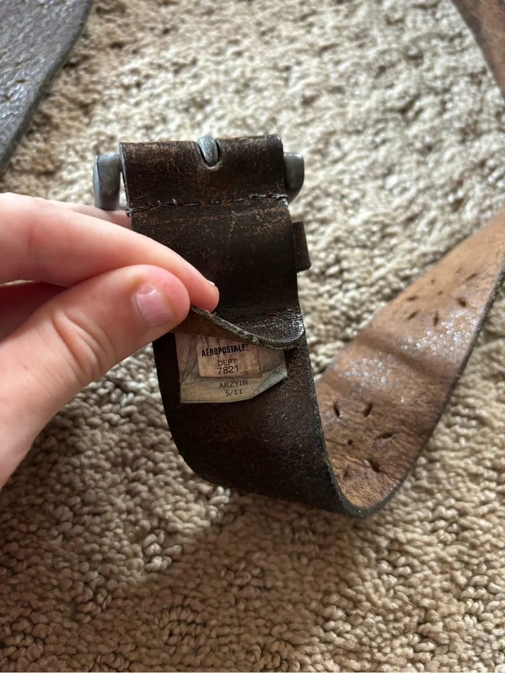 Aeropostale Women’s 40” Brown Leather Belt